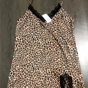 Silk shirt with front slit